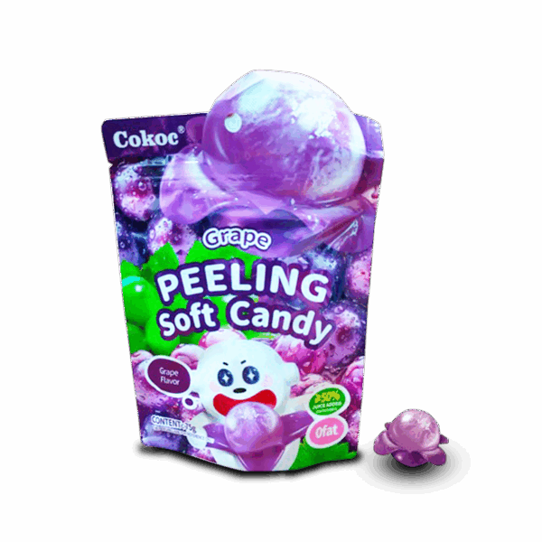 Cokoc Peelable Soft Candy Gummies Grape Flv 75g