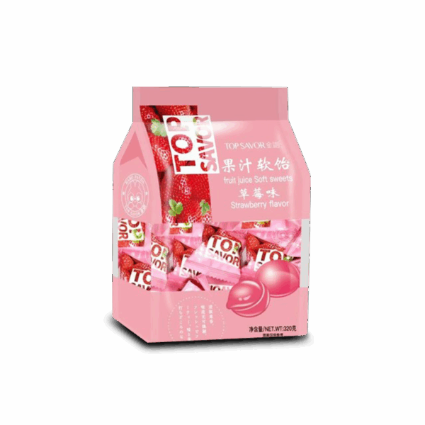 Top Savor Fruit Juice Soft Gummy Strawberry Flavor 320G